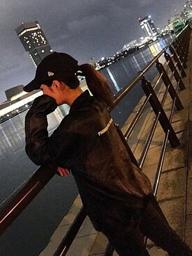 「DC（ディーシー）のアイテム（キャップ）」を使った、Hina Oohoriさん（レディース・151cm）の春コーディネート