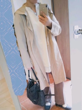 「AEON STYLE（イオンスタイル）のアイテム（ジャケット/アウター）」を使った、塩胡椒さん（レディース・154cm）の春コーディネート