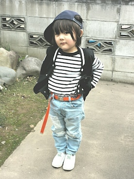 ＭＵＭＵさん（キッズ・100cm）の春コーディネート