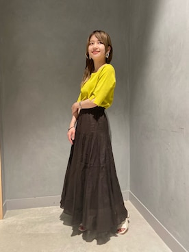 「Simplicite（サンプリシテ）のアイテム（シューズ）」を使った、のんたんさん（レディース・150cm）の春コーディネート
