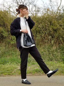 「ダニエルウェリントン」｜「アイテム（アクセサリー）」を使った、shatomiiさん（レディース・164cm）の春コーディネート