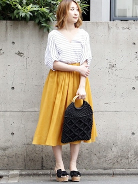 TIARA STAFFさん（レディース・157cm）の春コーディネート