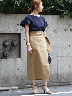 TIARA STAFFさん（レディース・157cm）の夏コーディネート