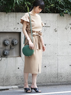 TIARA STAFFさん（レディース・159cm）の夏コーディネート