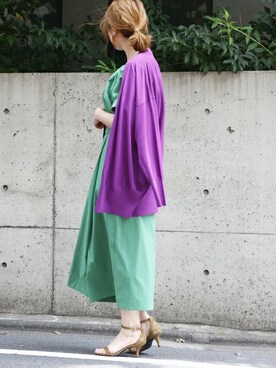 「La Piece（ラピエス）のアイテム」を使った、TIARA STAFFさん（レディース・157cm）の夏コーディネート