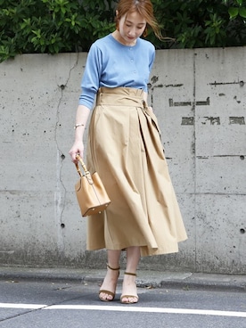 「La Piece（ラピエス）のアイテム」を使った、TIARA STAFFさん（レディース・157cm）の夏コーディネート