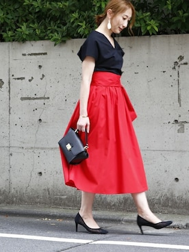 TIARA STAFFさん（レディース・157cm）の夏コーディネート