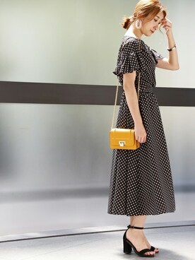 「La Piece（ラピエス）のアイテム」を使った、TIARA STAFFさん（レディース・157cm）の夏コーディネート