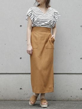 TIARA STAFFさん（レディース・157cm）の夏コーディネート