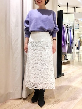 TIARA STAFFさん（レディース・154cm）の冬コーディネート