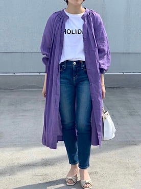 TIARA STAFFさん（レディース・157cm）の夏コーディネート