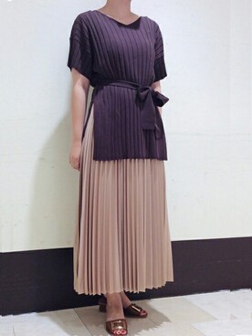 TIARA STAFFさん（レディース・157cm）の夏コーディネート