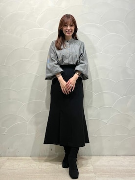 「Tiara（ティアラ）のアイテム（ブーツ）」を使った、TIARA STAFFさん（レディース・151cm）の秋コーディネート