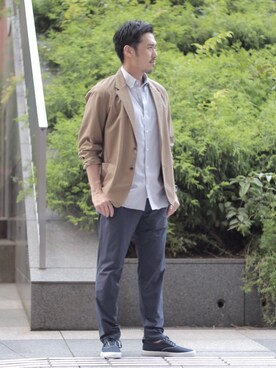 「Sperry Top-Sider（スペリートップサイダー）のアイテム」を使った、藤高 尚徳さん（メンズ・175cm）の夏コーディネート