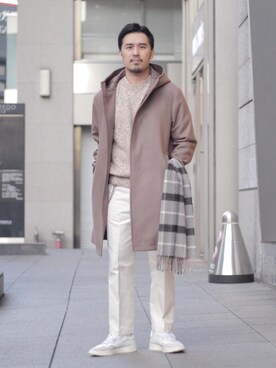 「UNITED ARROWS（ユナイテッドアローズ）のアイテム（その他アウター）」を使った、藤高 尚徳さん（メンズ・175cm）の秋コーディネート