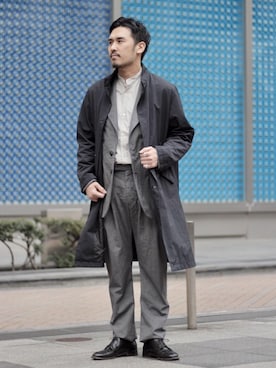 「UNITED ARROWS（ユナイテッドアローズ）のアイテム（その他アウター）」を使った、藤高 尚徳さん（メンズ・175cm）の春コーディネート