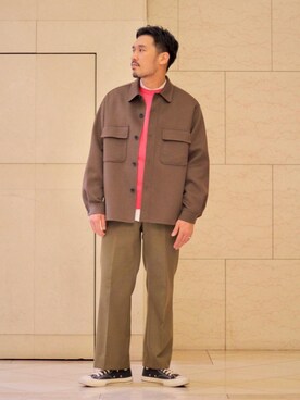 「UNITED ARROWS（ユナイテッドアローズ）のアイテム（その他アウター）」を使った、藤高 尚徳さん（メンズ・175cm）の秋コーディネート