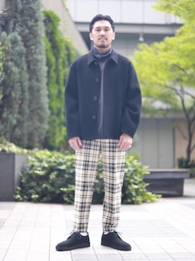 「UNITED ARROWS（ユナイテッドアローズ）のアイテム（その他アウター）」を使った、藤高 尚徳さん（メンズ・175cm）の秋コーディネート