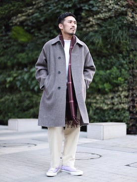 「UNITED ARROWS（ユナイテッドアローズ）のアイテム（その他アウター）」を使った、藤高 尚徳さん（メンズ・175cm）の秋コーディネート