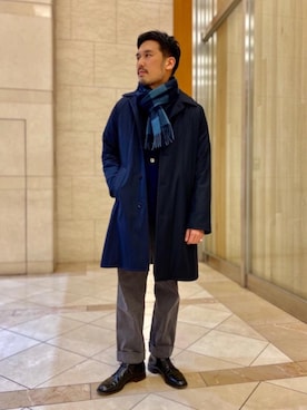 「UNITED ARROWS（ユナイテッドアローズ）のアイテム（その他アウター）」を使った、藤高 尚徳さん（メンズ・175cm）の冬コーディネート