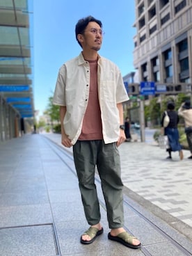 「BLANC..（ブラン）のアイテム」を使った、藤高 尚徳さん（メンズ・175cm）の春コーディネート