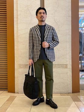 「ベーシック/トラッド」｜藤高 尚徳さん（メンズ・175cm）の春コーディネート
