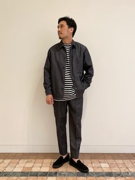 「UNITED ARROWS（ユナイテッドアローズ）のアイテム（その他アウター）」を使った、藤高 尚徳さん（メンズ・175cm）の秋コーディネート