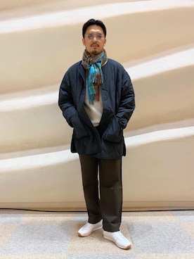 「BLANC..（ブラン）のアイテム」を使った、藤高 尚徳さん（メンズ・175cm）の秋コーディネート