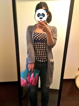 「アイテム（折りたたみ傘）」を使った、めがぱんさん（レディース・163cm）の夏コーディネート