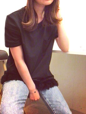 「Marc by Marc Jacobs（マークバイマークジェイコブス）のアイテム（ブレスレット）」を使った、cassie☺︎さん（レディース・156cm）の春コーディネート