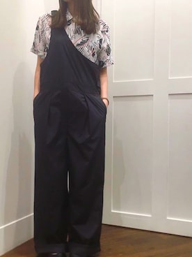 「LUCA（ルカ）のアイテム（サロペット/オーバーオール）」を使った、cassie☺︎さん（レディース・156cm）の夏コーディネート