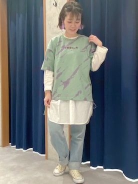 SHOP STAFFさん（レディース・160cm）の春コーディネート