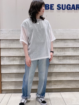 「CUBE SUGAR」｜SHOP STAFFさん（レディース・160cm）の春コーディネート