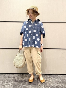 SHOP STAFFさん（レディース・160cm）の夏コーディネート