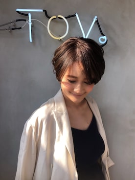 「オフホワイト」｜「アイテム（キャミソール）」を使った、Yukieさん（レディース・166cm）の春コーディネート