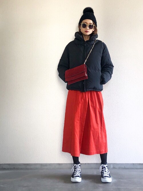Yukie♡i使用「Emma Taylor（【STYLEBAR】ギャザーラップスカート《ひざ下丈》）」的時尚穿搭