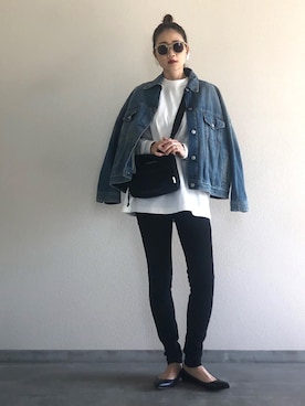 「MM6 Maison Margiela（ｴﾑｴﾑｼｯｸｽ ﾒｿﾞﾝ ﾏﾙｼﾞｪﾗ）のアイテム（ジャケット/アウター）」を使った、Yukieさん（レディース・166cm）の春コーディネート