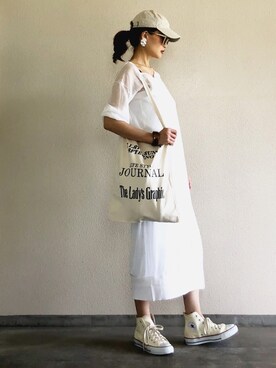 Yukie♡iさんの「TODAYFUL(トゥデイフル) "Vintage Tote Bag"／11911029」を使ったコーディネート