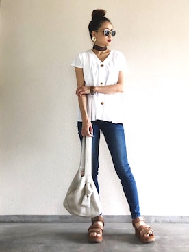 Yukieさん（レディース・166cm）の夏コーディネート