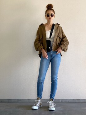 「SHAGGIE（シャギー）のアイテム」を使った、Yukieさん（レディース・166cm）の秋コーディネート