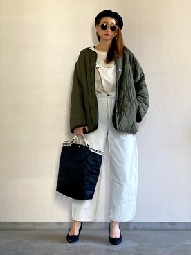 「CLANE（クラネ）のアイテム（その他アウター）」を使った、Yukieさん（レディース・166cm）の春コーディネート