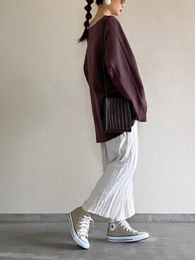 「SHAGGIE（シャギー）のアイテム」を使った、Yukieさん（レディース・166cm）の春コーディネート