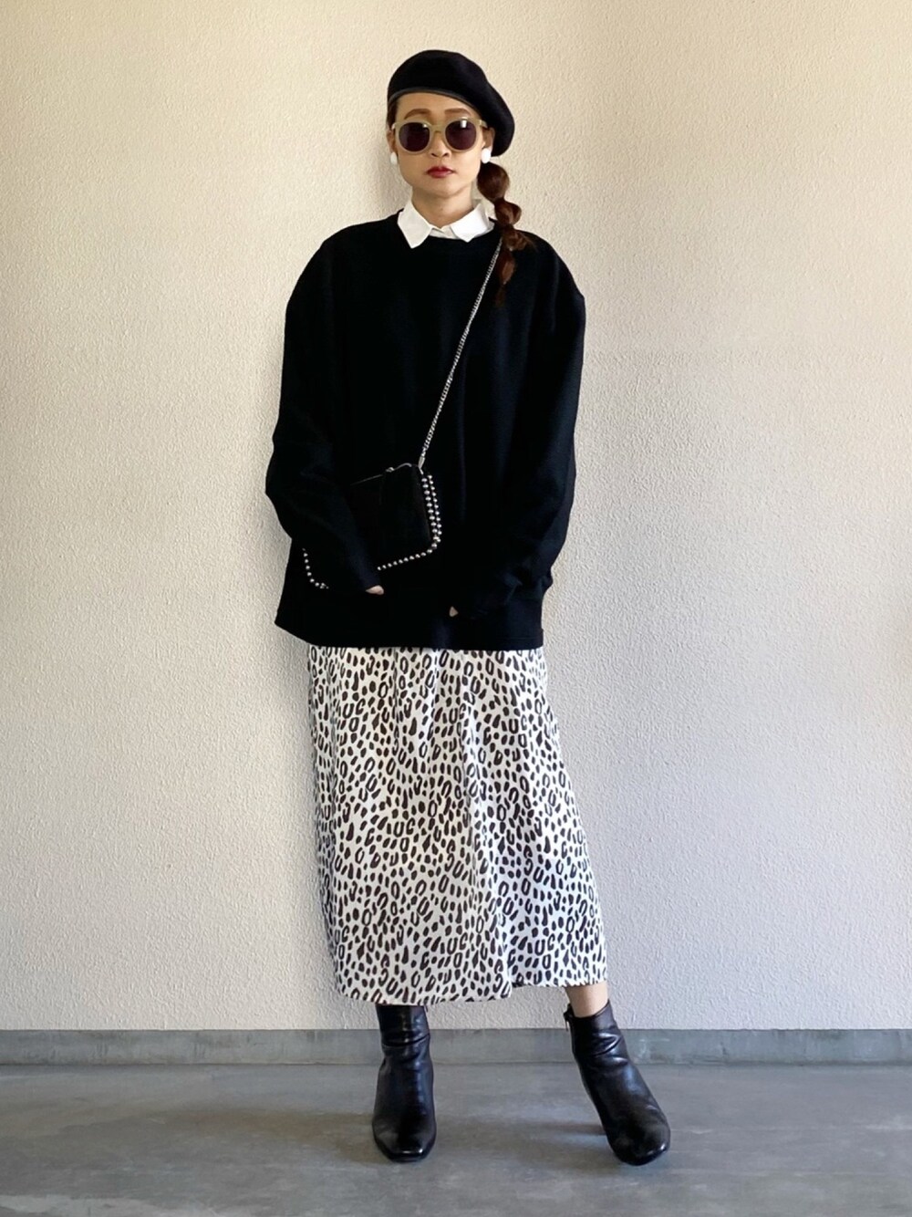 Yukie♡iさんの「レオパード柄Aラインスカート（MERCURYDUO）」を使ったコーディネート
