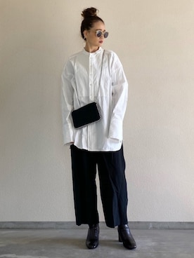 「BEAUTY&YOUTH UNITED ARROWS（ビューティーアンドユースユナイテッドアローズ）の＜A.D.S.R.＞MILLIE サングラス（サングラス）」を使った、Yukieさん（レディース・166cm）の春コーディネート
