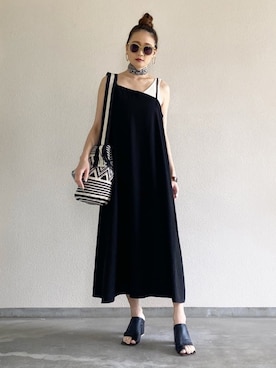 「ISOOK（アイスー）のアイテム（ワンピース/ドレス）」を使った、Yukieさん（レディース・166cm）の春コーディネート