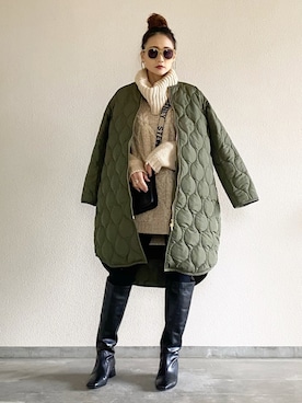 「A.D.S.R.（エーディーエスアール）のA.D.S.R　エー・ディー・エス・アール　MILLIE　ミリー（サングラス）」を使った、Yukieさん（レディース・166cm）の冬コーディネート