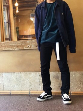 Gu スキニーパンツ Off White 55を使ったメンズ人気ファッションコーディネート Wear