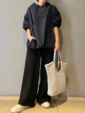 「BEARDSLEY」｜「アイテム（スウェット）」を使った、chikai0412さん（レディース・148cm）の春コーディネート