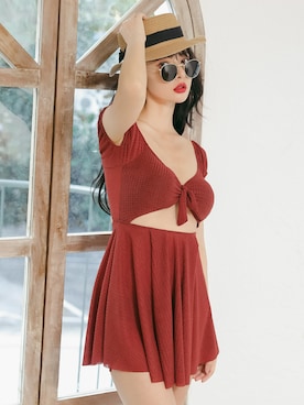 「アイテム（水着/着物・浴衣、ブラウン系）」を使った、Ditaさん（レディース・160cm）の冬コーディネート