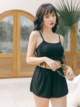 「アイテム（水着/着物・浴衣、ブラウン系）」を使った、Ditaさん（レディース・160cm）の冬コーディネート